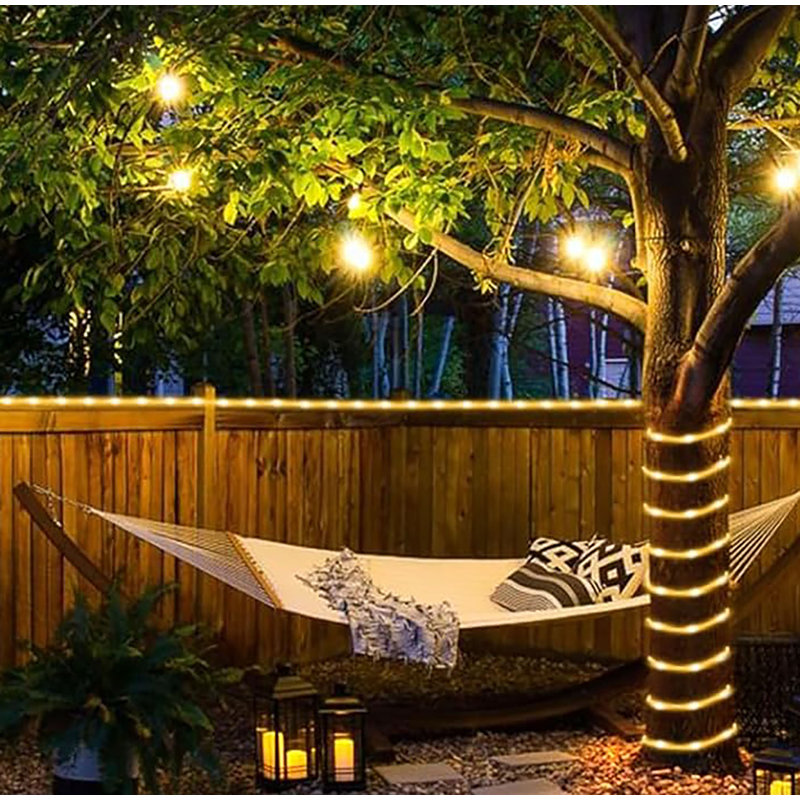 184FT 1000LED Rope Lights Outdoor LED Rope Lights Plug In String Lights Waterproof 8 Modes